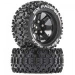 [DURATRAX] Duratrax Six Pack ST 2.8 Mounted Black 14mm Hex (2)