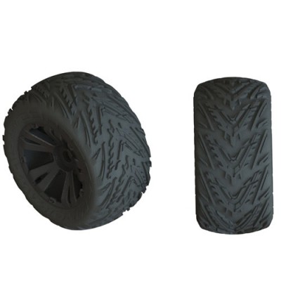[�˾���ũ] ARAC9467 [ARRMA] AR550049 Minokawa LP 4S Tire 3.8 Glued Black (2)