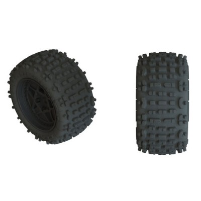 �˾���ũ ARAC9468 [ARRMA] AR550050 Backflip LP 4S Tire 3.8 Glued Black (2)