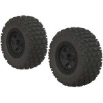 [ARRMA] AR550042 Fortress SC Tire Set Glued Black (2) 14mm