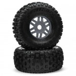 [ARRMA] dBoots Fortress Tyre Set Glued Gun Metal (Pair)