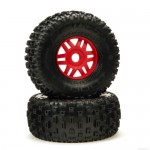 [ARRMA] MOJAVE 6S BLX PAINTED DECALLED TRIMMED BODY (SILVER/RED)