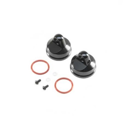[�˾���ũ] LOS343000 [TEAM LOSI] Shock Cap, Aluminum, Black (2): LST/2, 3XL-E