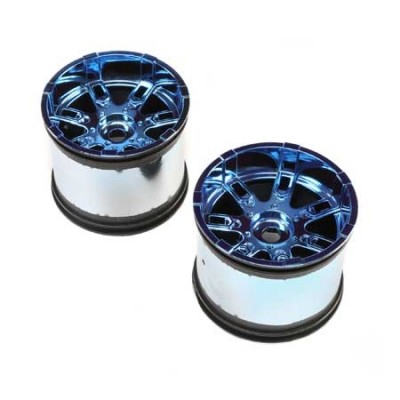 [�˾���ũ] LOS44001 [TEAM LOSI] Wheel, 17mm, Blue Chrome (2): LST 3XL-E  1/8 ���� Ʈ�� ���� ũ�� �� (ǰ��:LOS44002 Ÿ�̾ ���)