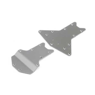 [�˾���ũ] LOS241022 [TEAM LOSI] Skid Plate Set,Front/Rear: LST 3XL-E