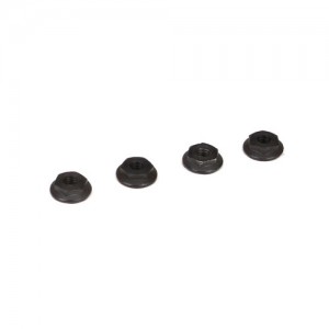 [TLR Racing] 4mm Low Profile Serrated Nuts (4)