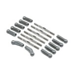 [TLR Racing] HD Turnbuckle Kit, Titanium: 22 5.0