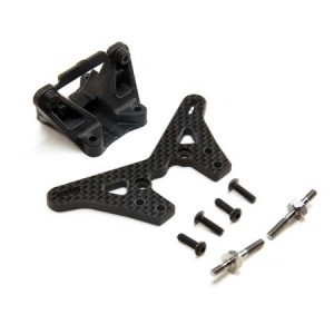 [TLR Racing] Carbon Laydown Rear Tower  2mm Conversion: 22 5.0