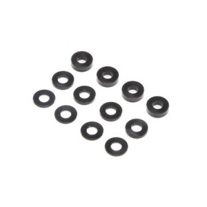 [TLR Racing] M3 Caster Block Alum Washer Set, Black (4ea): 22 5.0