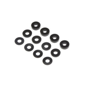 [TLR Racing] M3 Aluminum Washer Set, Black (4ea): 22 5.0