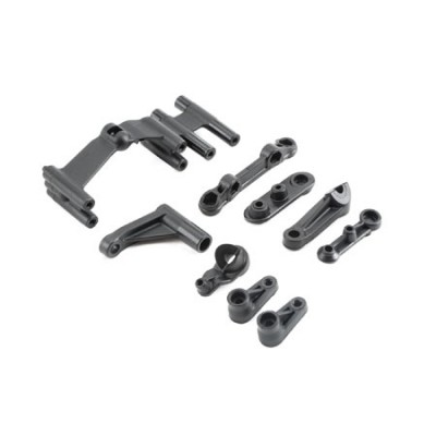 [˾ũ] LOS231008 [TEAM LOSI] Servo Mount, Steering Servo Set Plastic: Baja Rey,Rock Rey