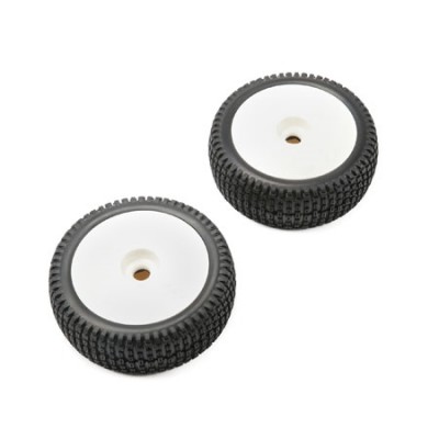 [˾ũ] TLR45005 [TLR Racing] [1/5   Ÿ̾ Ϸ]Premount Wheel, Tire, White (2): 5IVE-B (1/5 )