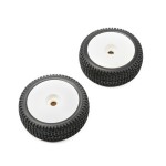 [TLR Racing] [1/5   Ÿ̾ Ϸ]Premount Wheel, Tire, White (2): 5IVE-B (1/5 )