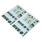 [TLR Racing] Sticker Sheet: 5IVE-B