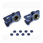 [TEAM LOSI] Alum Rear Hub Setw/BB(2),Blue:5IVE-T, MINI WRC