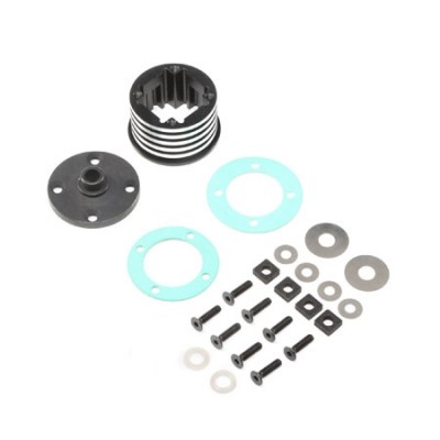 [˾ũ] LOS252066 [TEAM LOSI] Diff Housing Set, Aluminum (1): DBXL-E