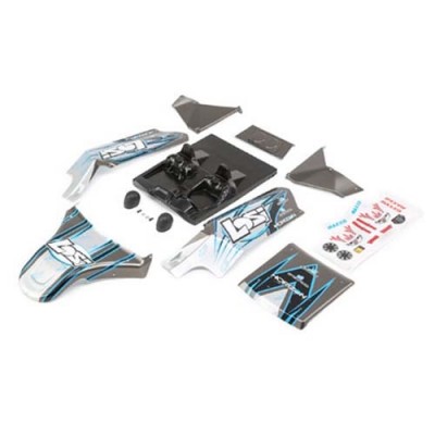 [�˾���ũ] LOS250017 [TEAM LOSI] Body Set, Screened, Grey: DBXL-E