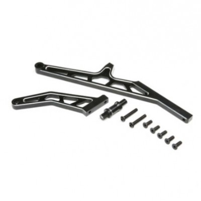 [˾ũ] LOS351015 [TEAM LOSI] Chassis Brace Set Rear, Aluminum Black: DBXL-E 2.0