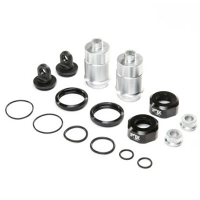 [˾ũ] LOS253026 [TEAM LOSI] Shock Body Set, Silver, FOX Caps (2): DBXL-E 2.0