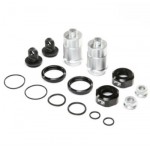 [TEAM LOSI] Shock Body Set, Silver, FOX Caps (2): DBXL-E 2.0
