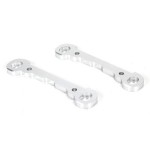 [TEAM LOSI] Hinge Pin Braces, Front, Alum, Silver,  Monster Truck XL