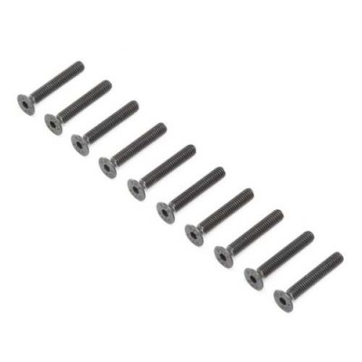 �˾���ũ LOS255018 [TEAM LOSI] Flat Head Screws, Stl, BO, M4 x 16mm (10)