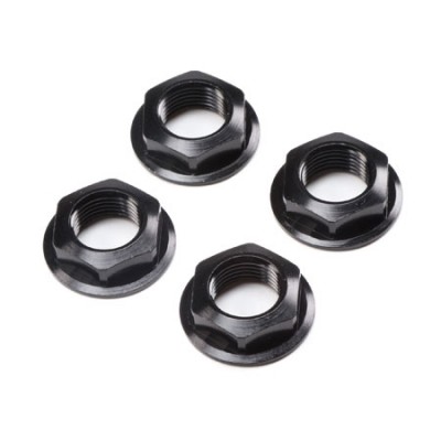 �˾���ũ LOS252112 [TEAM LOSI] 17mm Flanged Wheel Nut, Black (4): Super Rock Rey