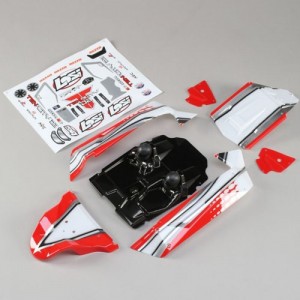 [TEAM LOSI] Body Set Red: Tenacity Desert Buggy (LOS230051)