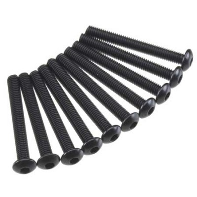 [˾ũ] AXIC0012 [Axial] AXA120 Hex Socket Button Head M3x25mm Black (10)