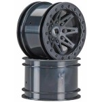 [Axial] AX08135 2.2 Rebel Wheels 41mm Wide Black (2)