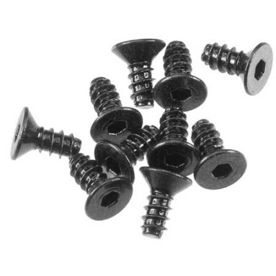 [�˾���ũ] AXIC0002 [Axial] AXA0412 HexScktTapping Flat Hd M2.6x6mm Black (10)