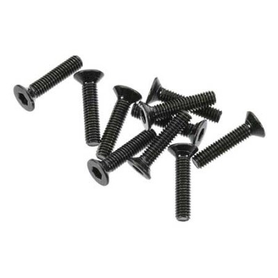 �˾���ũ AXIC1055 [Axial] AXA0055 Flat Head Screw M2.6x12mm Black (10)