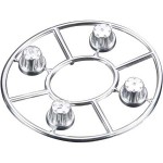 [Axial] AX8080 Hub Cover Set Satin Chrome (4)
