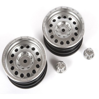 [˾ũ] AXI43003 [Axial] 1.9 Method MR307 Hole Wheels, Satin Silver (2)