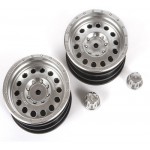 [Axial] 1.9 Method MR307 Hole Wheels, Satin Silver (2)