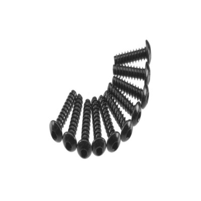 [�˾���ũ] AXIC0123 [Axial] AXA436 Hex Tap Button Head M3x12mm Black (10)