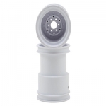 [JConcepts] Tribute 2.6 x 3.6inch Monster Truck Wheel, White (2)