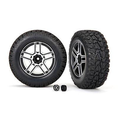 [�˾���ũ] AX8872 [TRAXXAS] AX8872 Wheels(2)Mercedes-Benz,2.6 black satin