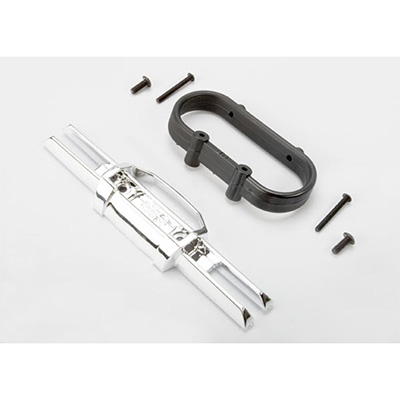 [˾ũ] AX5336A [TRAXXAS] AX5336A Bumper, rear (chrome)/ bumper mount, rear/ 4x10mm BCS (2)/ 3x25mm BCS (2)