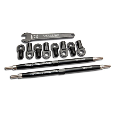 [�˾���ũ] AX5338A [TRAXXAS] AX5338A 7075-T6 carbon black aluminum TUBES toe links (128mm fits front or rear) (2)/ rod ends rear (4)/ rod ends front (4)/ wrench (1)