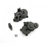 [TRAXXAS] AX3991X Gearbox halves (front & rear)/ shift detent ball/ spring/ 4mm GS/ shift shaft seal glued/ 2.5x8mm CS (2)