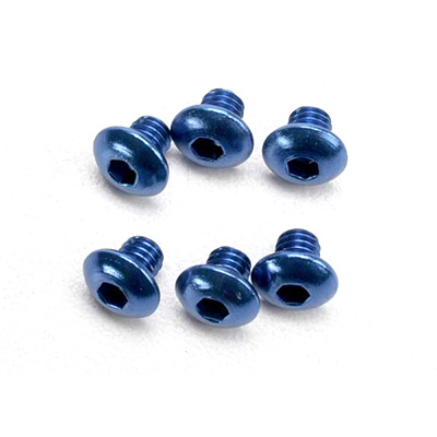 [˾ũ] AX3940 [TRAXXAS] AX3940 Screws button-head machine aluminum (blue) (hex drive) (6)