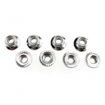 [TRAXXAS] AX5147X Nuts 5mm flanged nylon locking (steel serrated) (8)