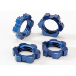 [TRAXXAS] AX5353 Wheel nuts splined 17mm (blue-anodized) (4)