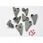 [TRAXXAS] AX5358 Rocker arm set progressive-2 (90-T)/ spacers (red aluminum) (8)