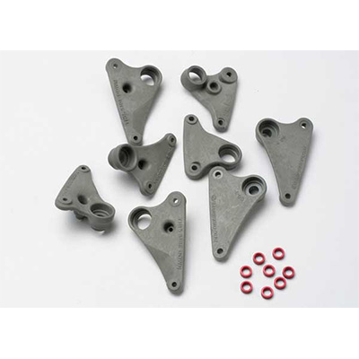 [˾ũ] AX5358 [TRAXXAS] AX5358 Rocker arm set progressive-2 (90-T)/ spacers (red aluminum) (8)