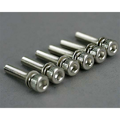 [�˾���ũ] AX5142 [TRAXXAS] AX5142 Screws cap-head machine (hex drive) (with split and flat washers) (6)