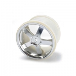 [TRAXXAS] AX5373 Wheels Hurricane 3.8inch (chrome) (2) (also fits Maxx series)