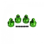 [TRAXXAS] AX7764G Shock caps, aluminum (green-anodized), GTX shocks (4)/ spacers (8)