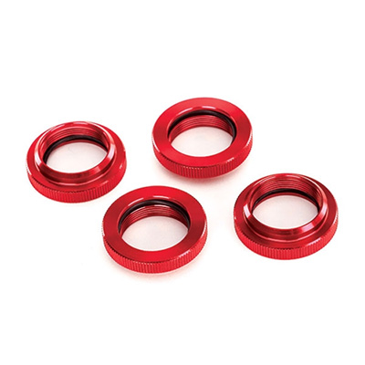 [�˾���ũ] AX7767R [TRAXXAS] AX7767R Spring retainer (adjuster), red-anodized aluminum, GTX shocks (4) (assembled with o-ring)